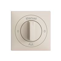 Kit front. 0-Auto-0-Main EDIZIOdue crema, 60×60mm pour interr.rot