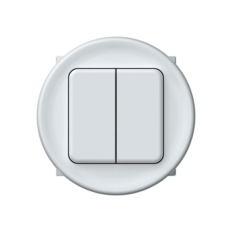 Pulsante KNX origin 2×tasti bianco