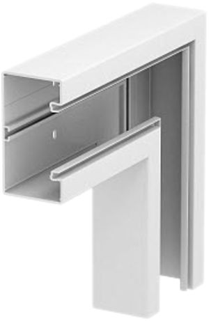 Angle plat Bettermann GKH-F 70×130mm PC/ABS descendant/montant blanc pur