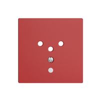 Frontplatte EDIZIOdue T12 berry 60×60mm mit Linse für Steckdose