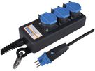 Steckdosenleiste Steffen PROFESSIONAL 3×T13 3m schwarz