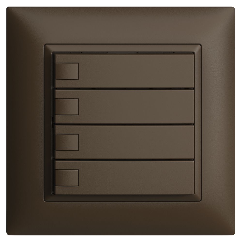 Poussoir KNX RGB ENC EDUE FMI, 250mW, s.LED, 4×poussoir, comm.1×touche, cof