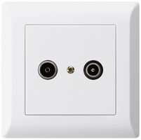 Presa di passaggio INC kallysto.line R/TV 23dB bianco