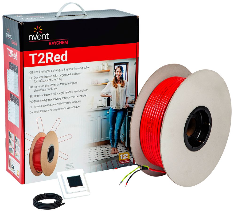 Ruban chauffant nVent RAYCHEM T2RED 86m avec thermostat SENZ-WIFI