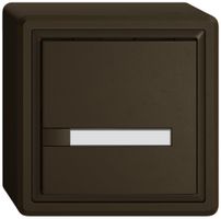 Poussoir KNX RGB AP EDIZIO.liv SNAPFIX® capteur temp.s.LED étiqu.1× comm.1T br