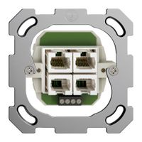 Einsatz zu Anschlussdose 4×RJ45/u 4P getr. FH ITplus
