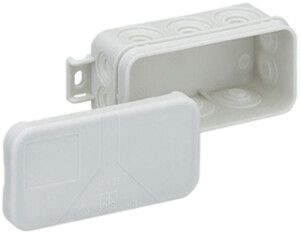 Boîte dérivation AP Mini 25 89×43×37mm, gris clair