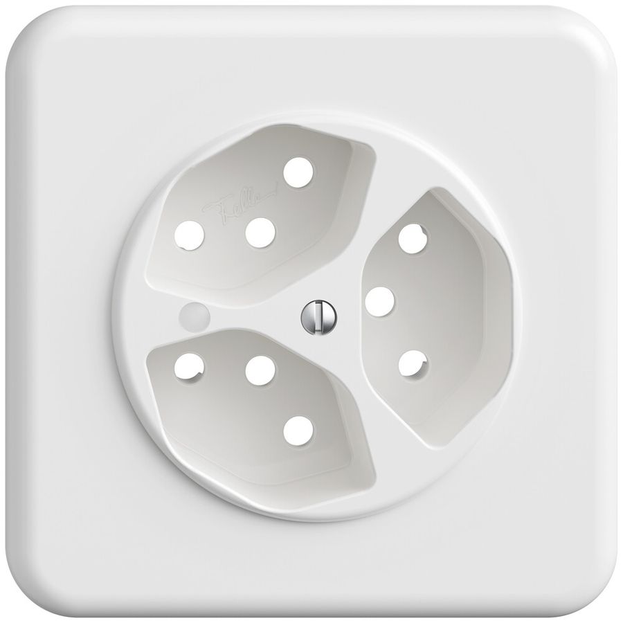 UP-Frontset STANDARDdue 3×T13, 90×90mm, m.Frontlinse, weiss