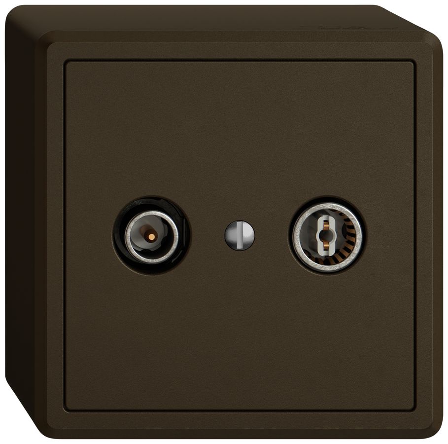 Prise antenne AP TV-R EDIZIO.liv SNAPFIX® prise de passage 23dB br