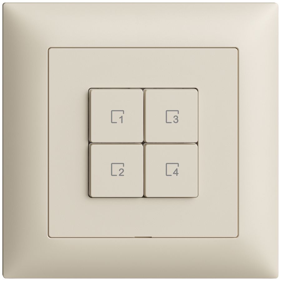 Commande pour poussoir scène ENC 4 scènes/4T WLAN Edue Wiser crema