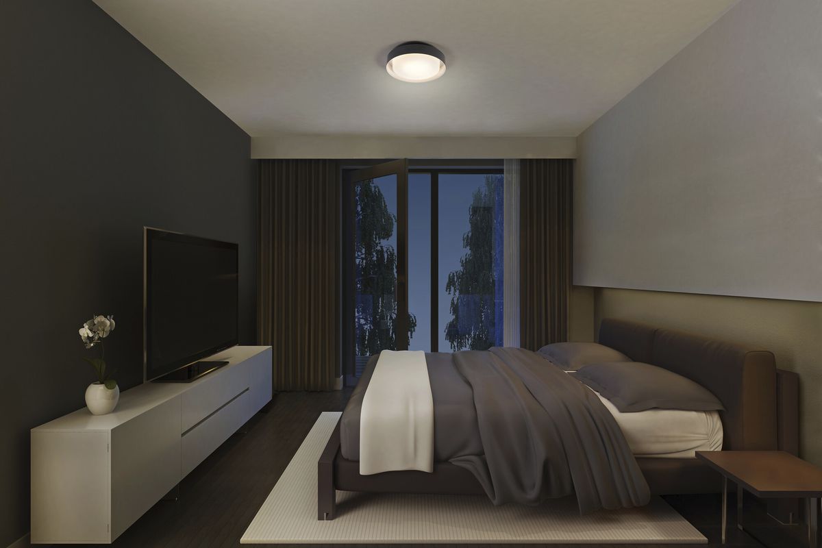 Deckenleuchte LEDVANCE ORBIS MADRID E27 2×0…10W Ø290mm schwarz