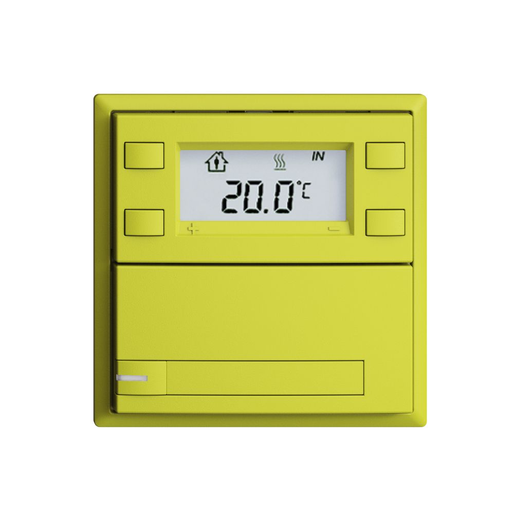 Poussoir RTH ENC KNX 1× EDIZIOdue F lemon, avec pap.+LED RGB