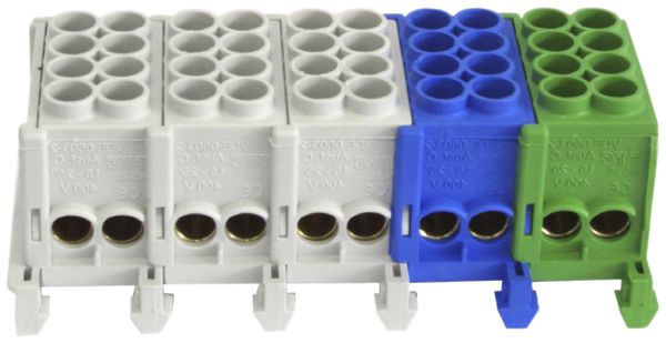 Borne principale HLAK 2×35mm²,2×25mm² 3×gr/1×bl/1×vt