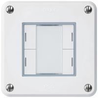 UP-Taster robusto C KNX 4× RGB LED s/e-link weiss