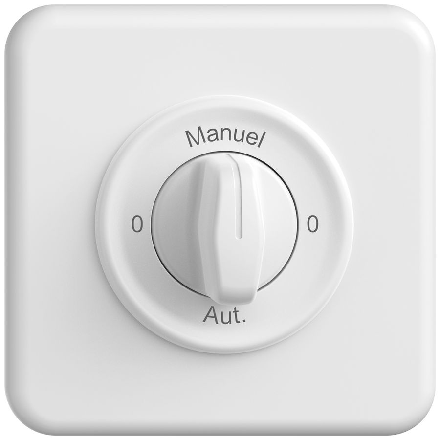 Interrupteur rotatif ENC STANDARDdue SNAPFIX® manette 2/1L 0-Manuel-0-Auto bc