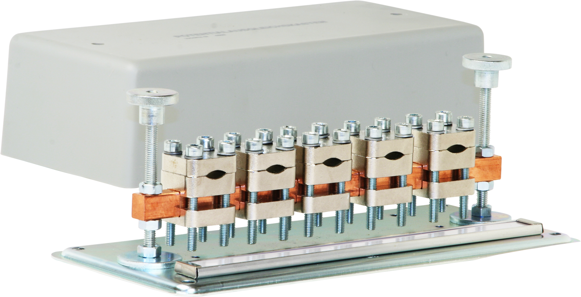 Boîte pour compensation de potentiel AP Woertz gris