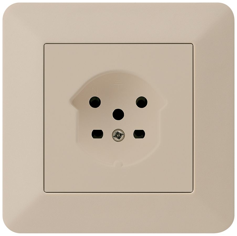 Prise ENC kallysto.trend T15 beige bornes à vis