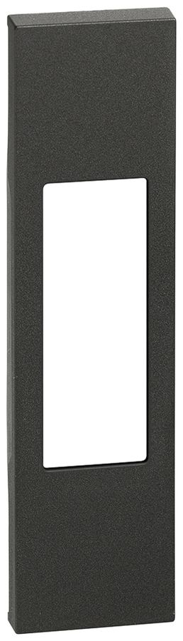 Cache Living Now 1 module pour prise italienne noir