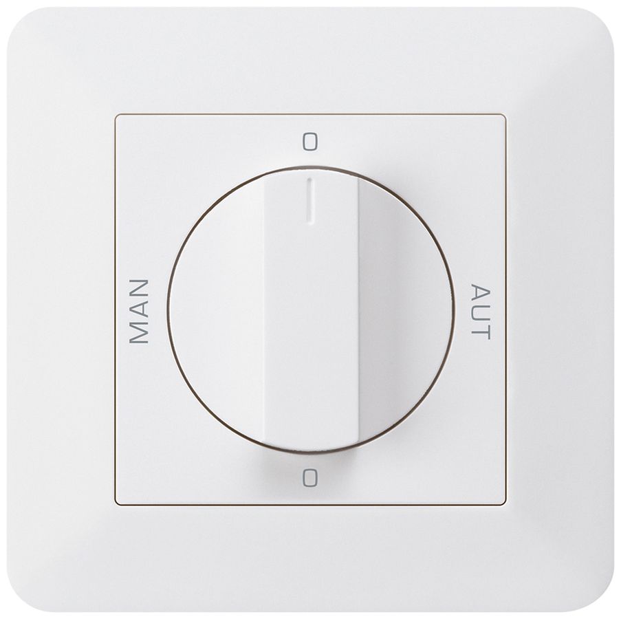 UP-Drehschalter 0-Man-0-Aut. kallysto.trend 2/1L weiss mit Drehgriff