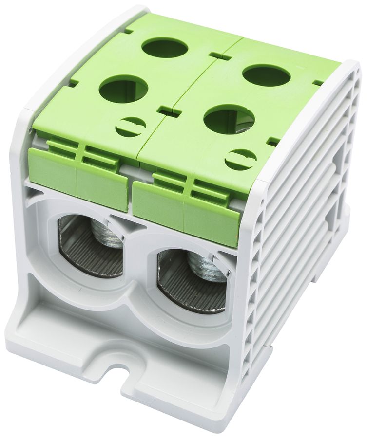 Bloc de distribution Bals RKA 185 1P 353A 2×entrée 2×sortie 10…95mm² vert