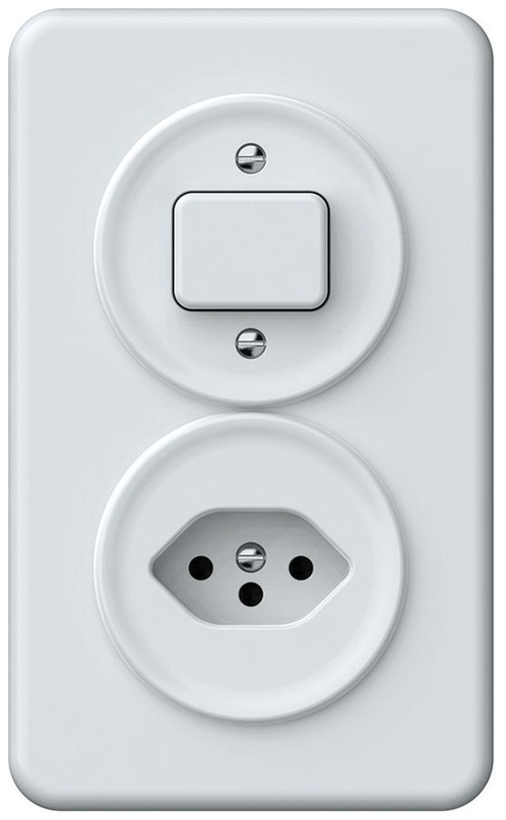 UP-Kombination origin Sch 3/1L + 1×T13 88×148mm weiss