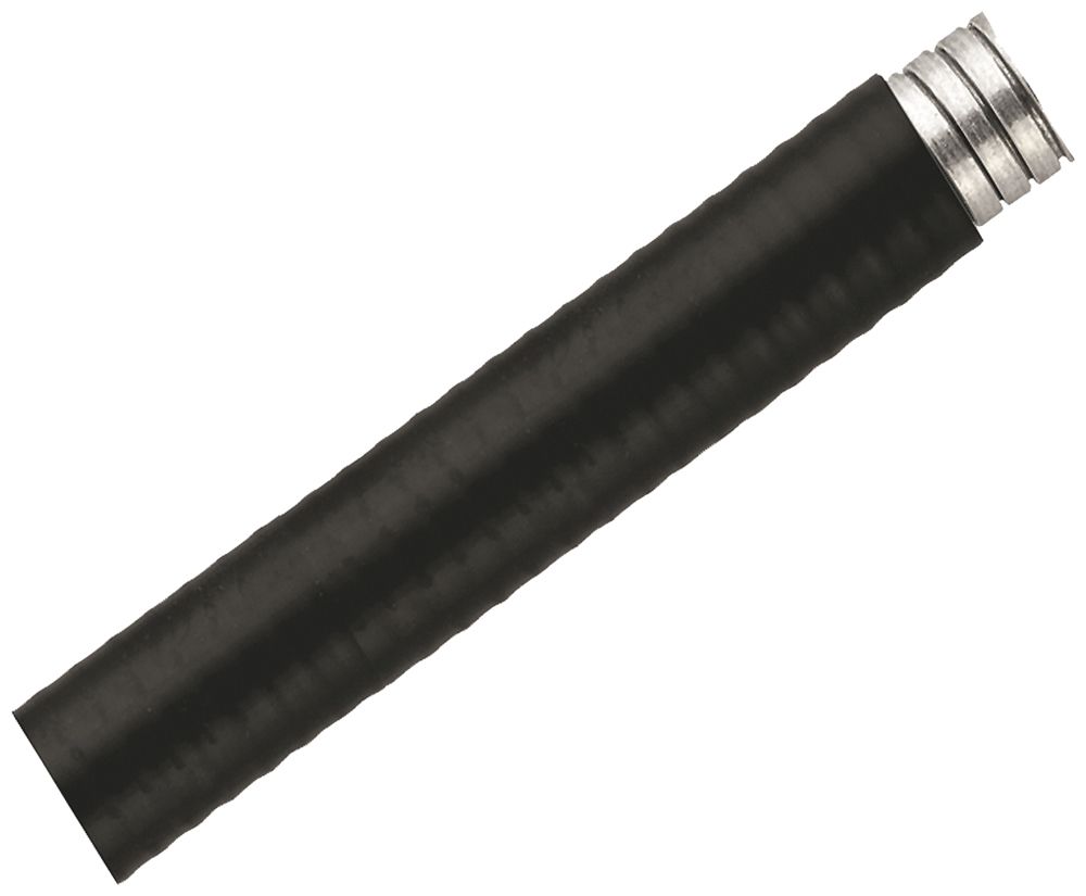 Tuyau métallique Plica LTP M32 25m flexible acier zingué/PVC noir