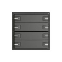 Pulsante KNX RGB EDIZIO.liv SNAPFIX® sensore temp.RGB-LED 8× com.1T grs