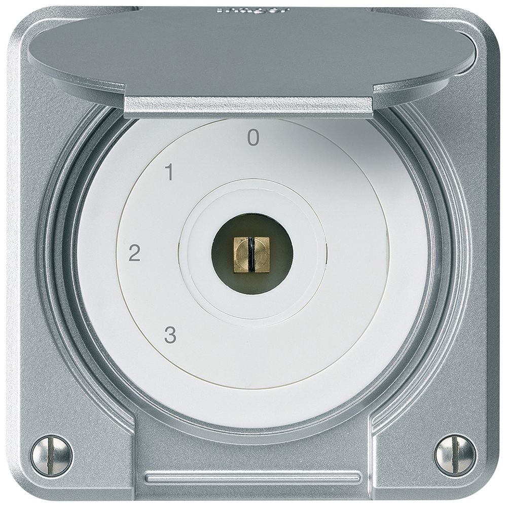 Interruttore a chiave quadrata INC robusto IP55 con coperchio S5/1P all combi