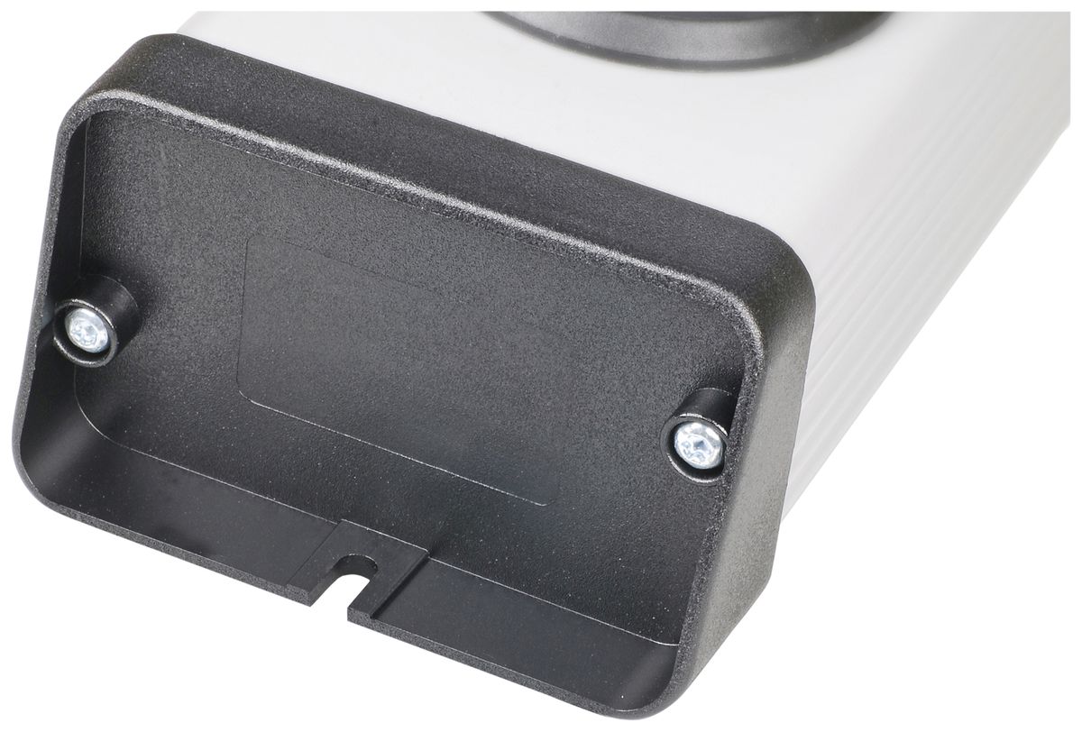 Prise multiple Steffen EHMANN 3×T13 10A 250V 3m matière synthétique gris