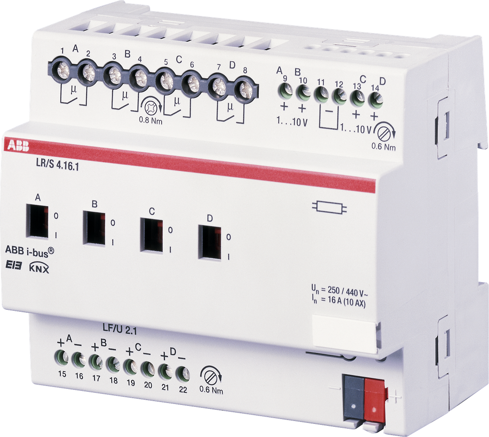 Dimmer KNX 4×1…10V REG-K ABB LR/S 4.16.1