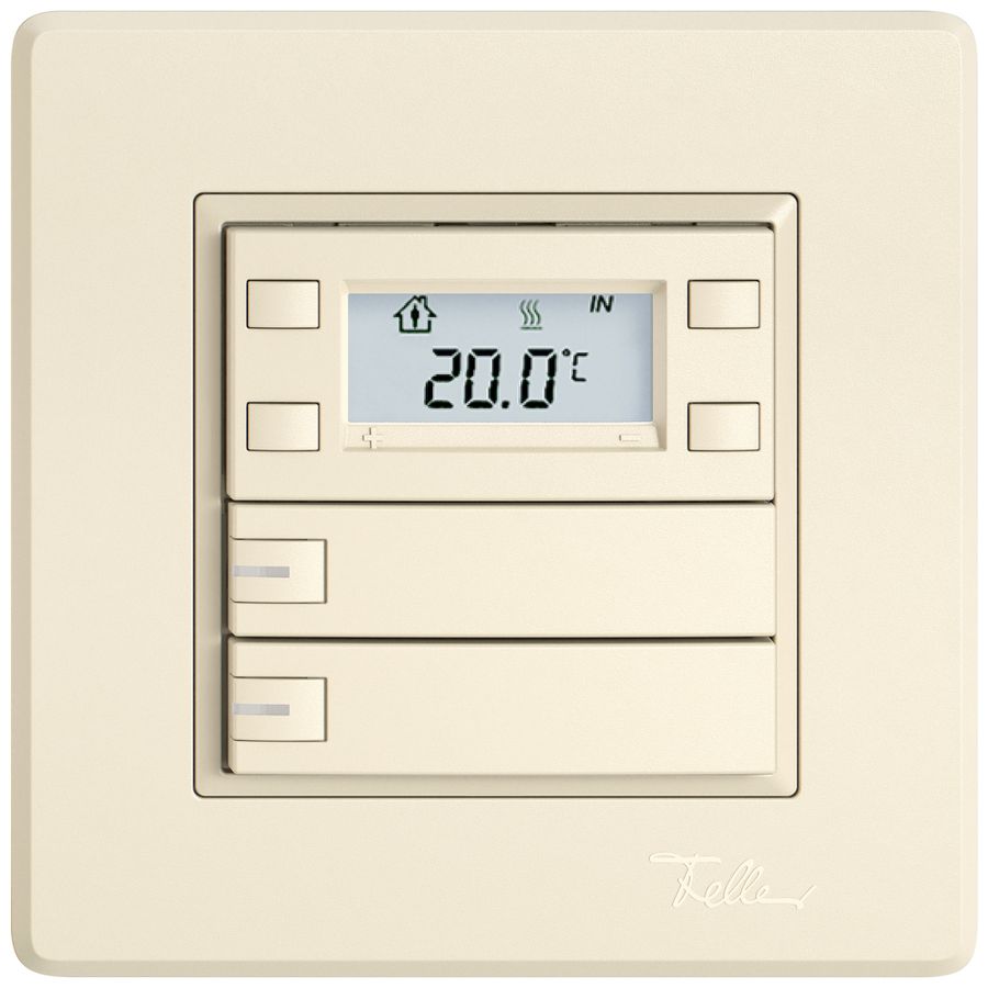 Poussoir RTH ENC EDIZIO.liv SNAPFIX® a.RGB-LED 2×touches comm.1T cr