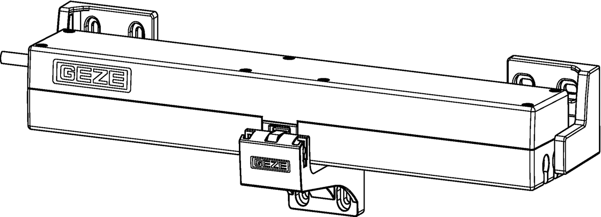 Automatismo a catena Ecchain, bianco, RAL 9010, incl. console GEZE