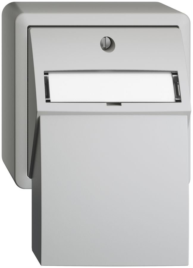 Kit de montage AP Edue, avec capot d.sortie droite, pour 2×Keystone, gris clair