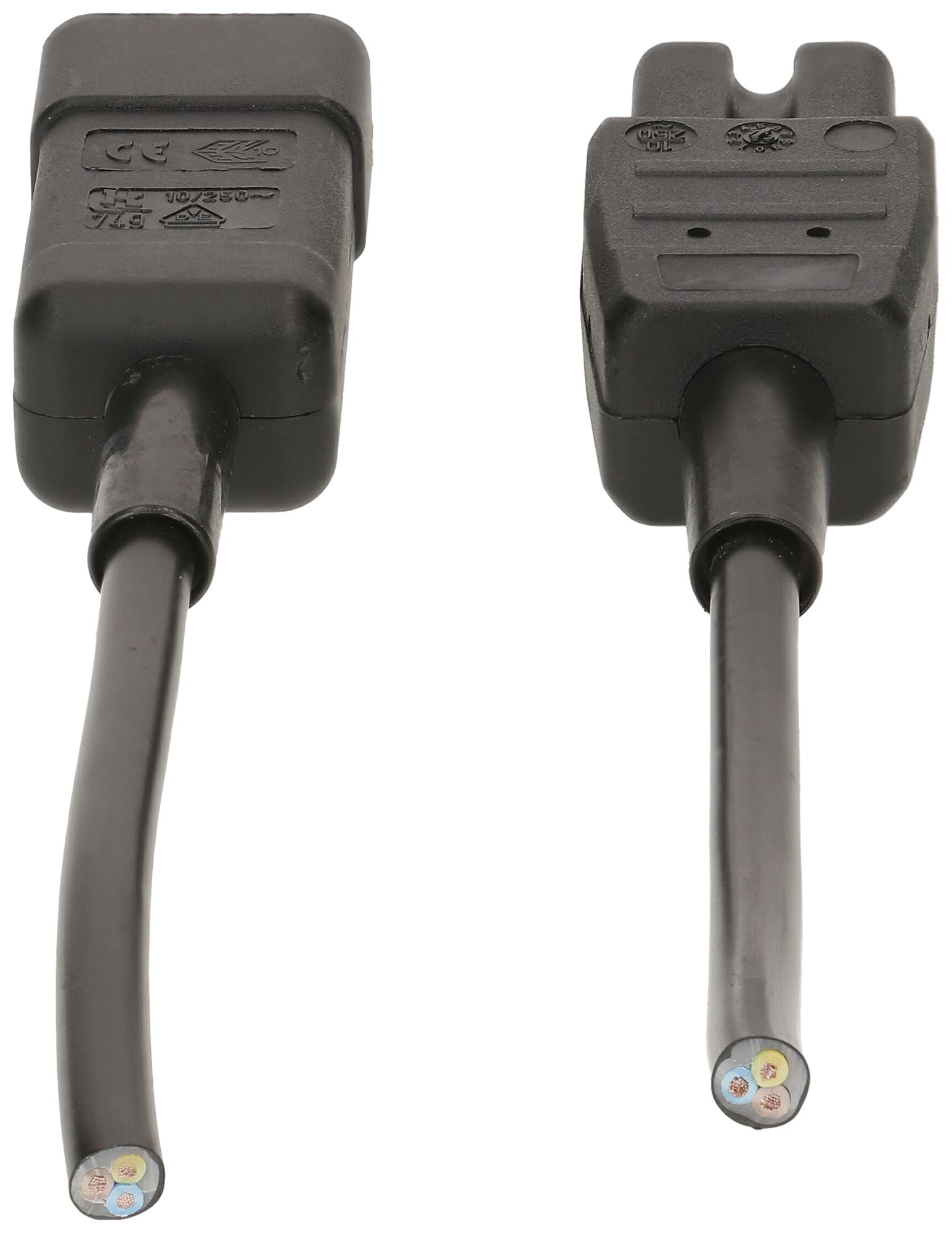 Apparatekabel MAX HAURI Td 3×1mm² 2.5m schwarz Stecker C14/C15