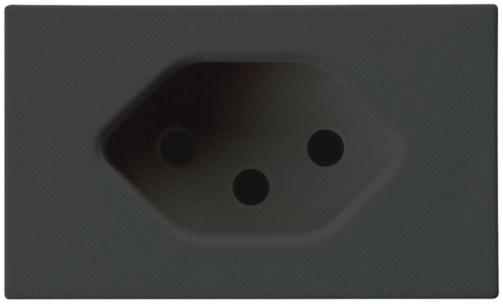 Pièce frontale Hager 1×type 13 FLF noir