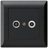 UP-Antennendose kallysto.line R/TV 19dB 2GHz schwarz