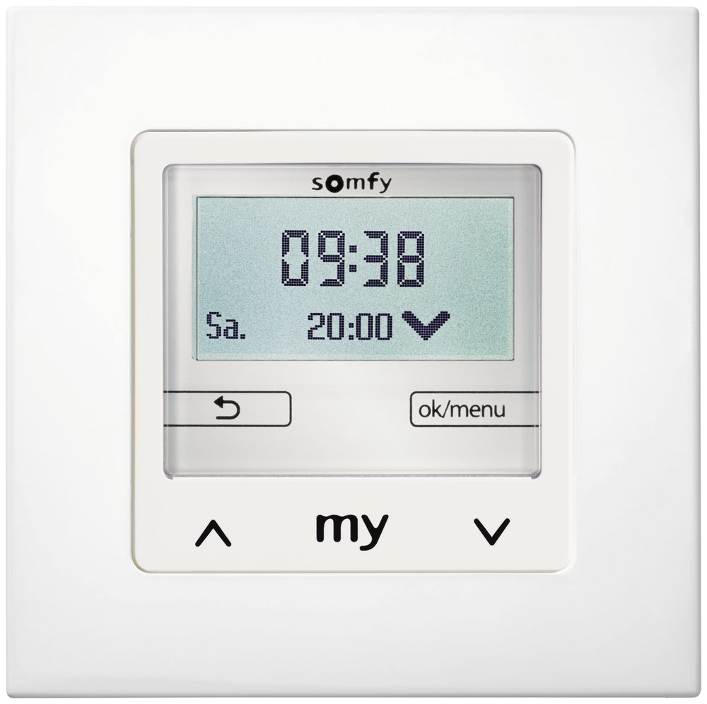 Timer INC Somfy Chronis Smoove IB+, EDIZIOdue, bianco