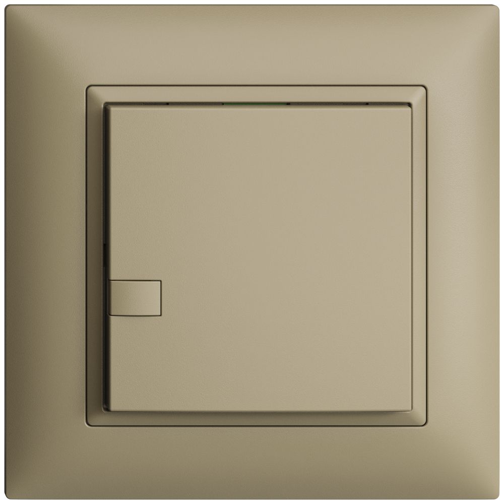 Poussoir ENC KNX 1× EDIZIOdue sand RGB sans LED