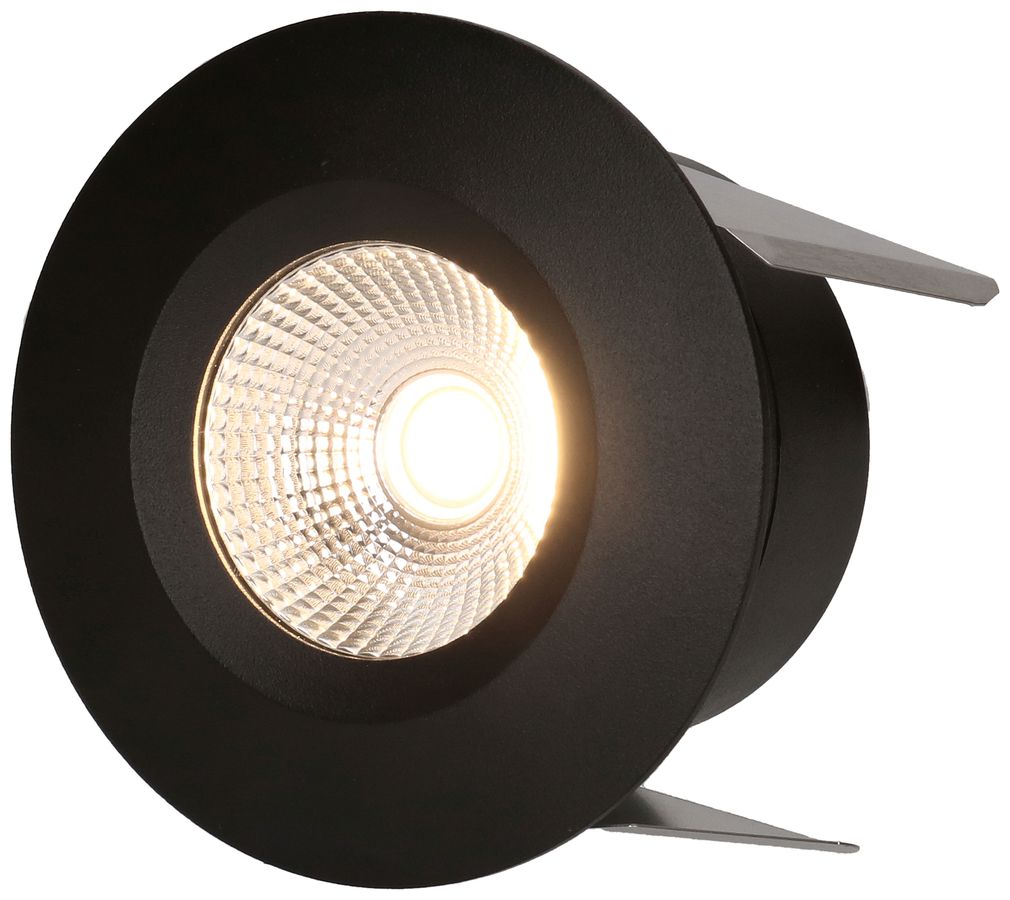 Spot LED INS MH WOODY 1×5.7W 660lm 3000K IP44 WB REG Ø65…76mm nero