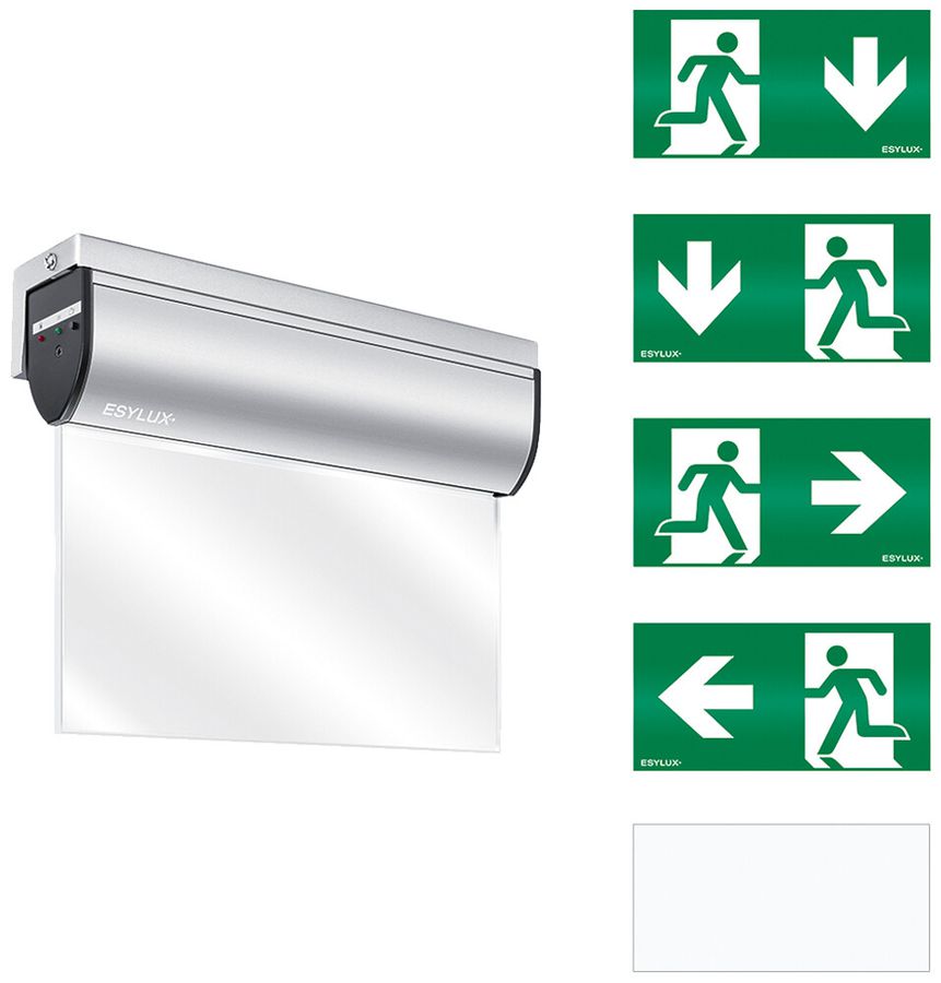 Notleuchte ESYLUX SLC EL LED IR 230V 3W IP40 3h Aluminium Wandmontage