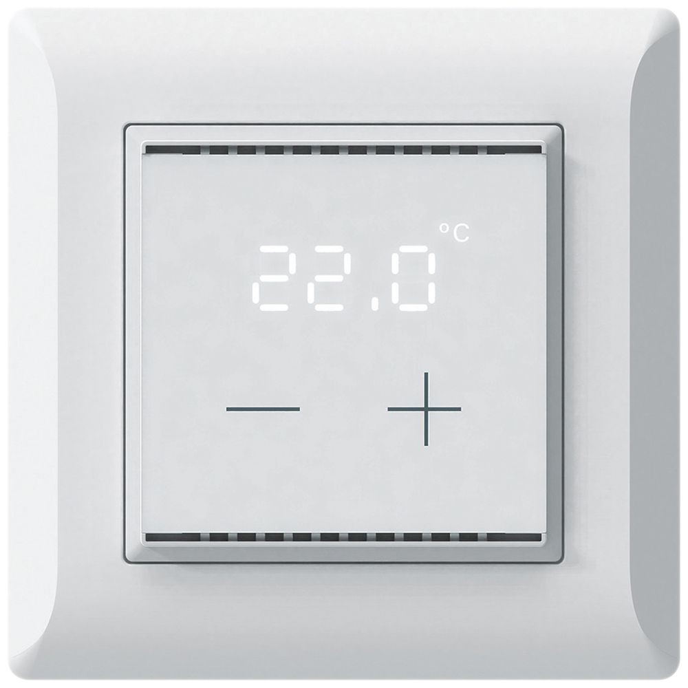 UP-Raumthermostat KNX KLI mit Display LED weiss