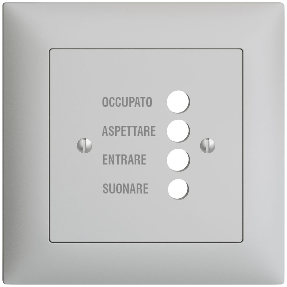 UP-Frontset EDIZIOdue hellgrau 88×88mm für Türstation 1334.I