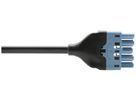 Anschlussleitung Woertz 49345/C2 5×2.5mm² 250V 20A 3m bl Buchse-Stecker Cca