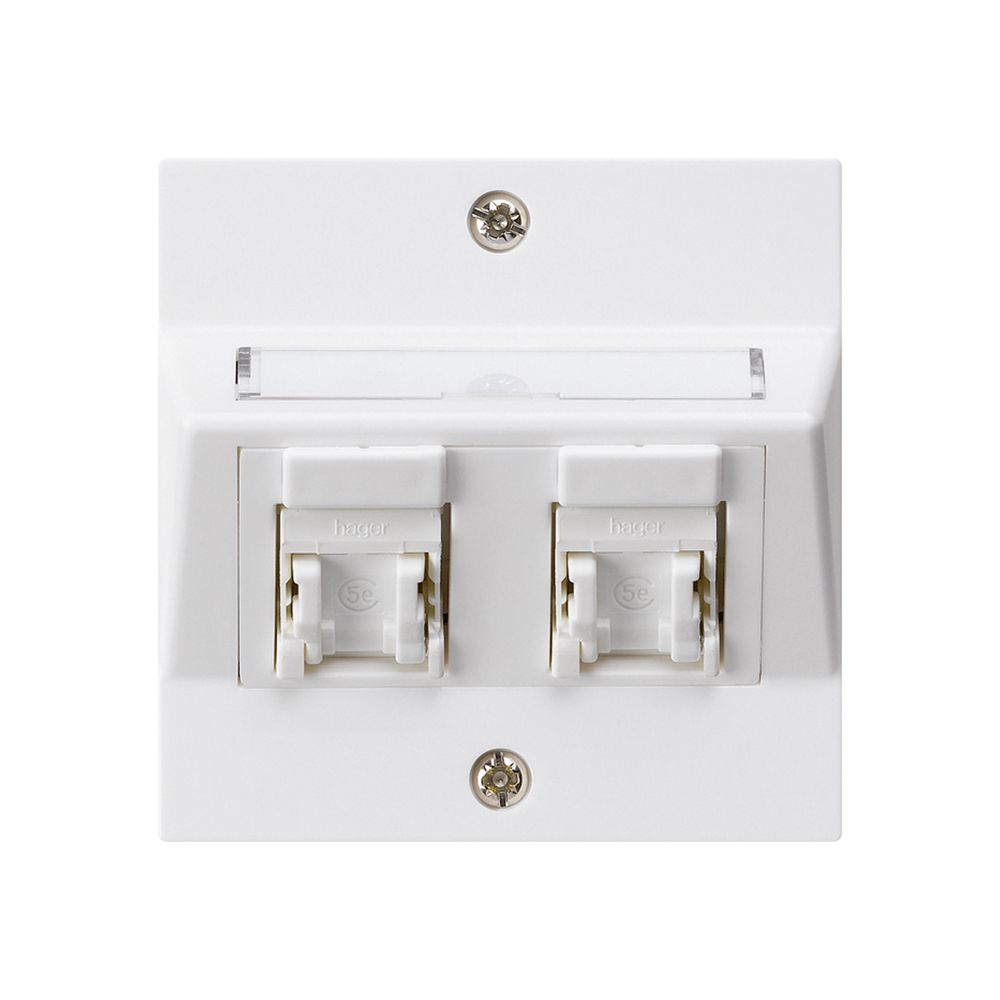 Kit de montage ENC kallysto A cat.5e 2RJ45/u blanc