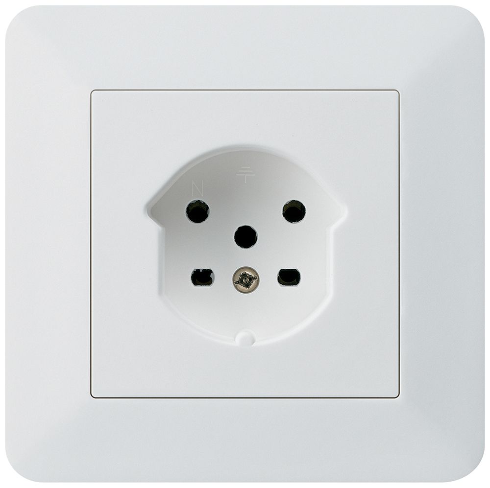 Prise ENC kallysto.trend T15 blanc bornes à vis