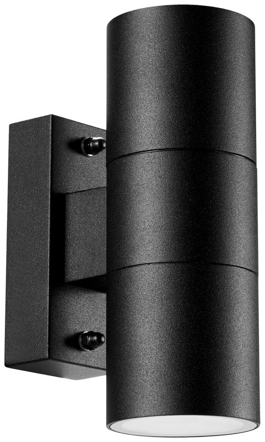 Applique Sylvania SylWall Updown GU10 2×35W IP54 diretto/indiretto Ø60×170 nero