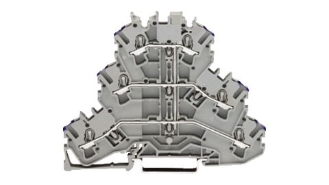 Doppelstock-, Dreistock-Reihenklemmen