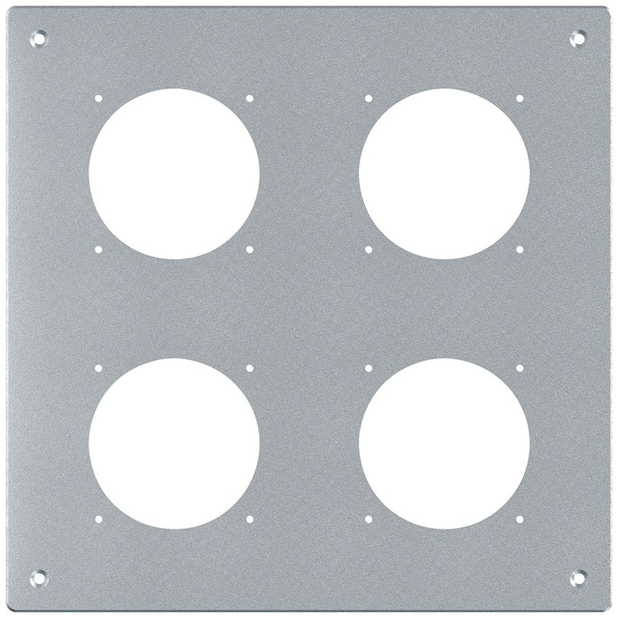 Plaque de montage ENC robusto 2×2 aluminium, nature