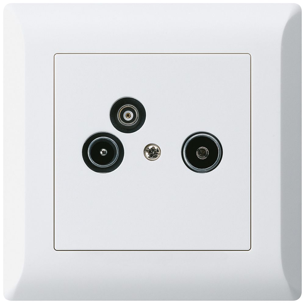 UP-Antennendose R/TV-Daten kallysto.line 2GHz 4dB weiss