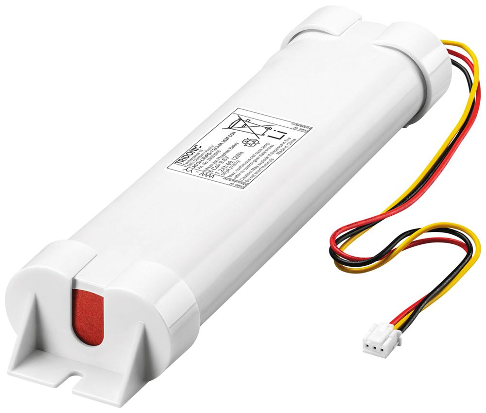 Hochtemperatur-Akku Tridonic LiFePO4 6A, 7.2Ah, mit Flachstecker